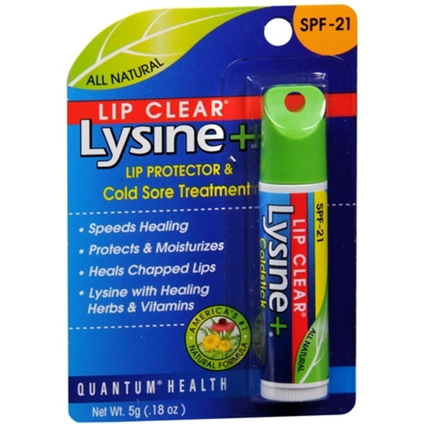 Quantum Lip Clear Lysine+ Lip Protector And Cold Sore Treatment SPF 21