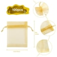 thumbnail image 2 of FACATH 100 Pcs Sacs en Organza Transparents de Qualité Supérieure (Rouge), 2 of 7