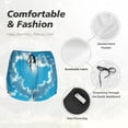 thumbnail image 4 of Gukieu Heart Shaped Cloud Print Women's Sports Shorts with Drawstring Elastic Waistband for Running, Yoga, Fitness-X-Large, 4 of 7