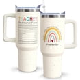 thumbnail image 1 of Gifts for Teacher 40Oz Tumbler Stainless Steel Tumbler with Handle and Straw Lid Cup Mug（1pc）, 1 of 7