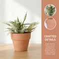 thumbnail image 6 of Unique Bargains Artificial Sago Palm Plant in Ceramic Pot Green And White 6.3", 6 of 6