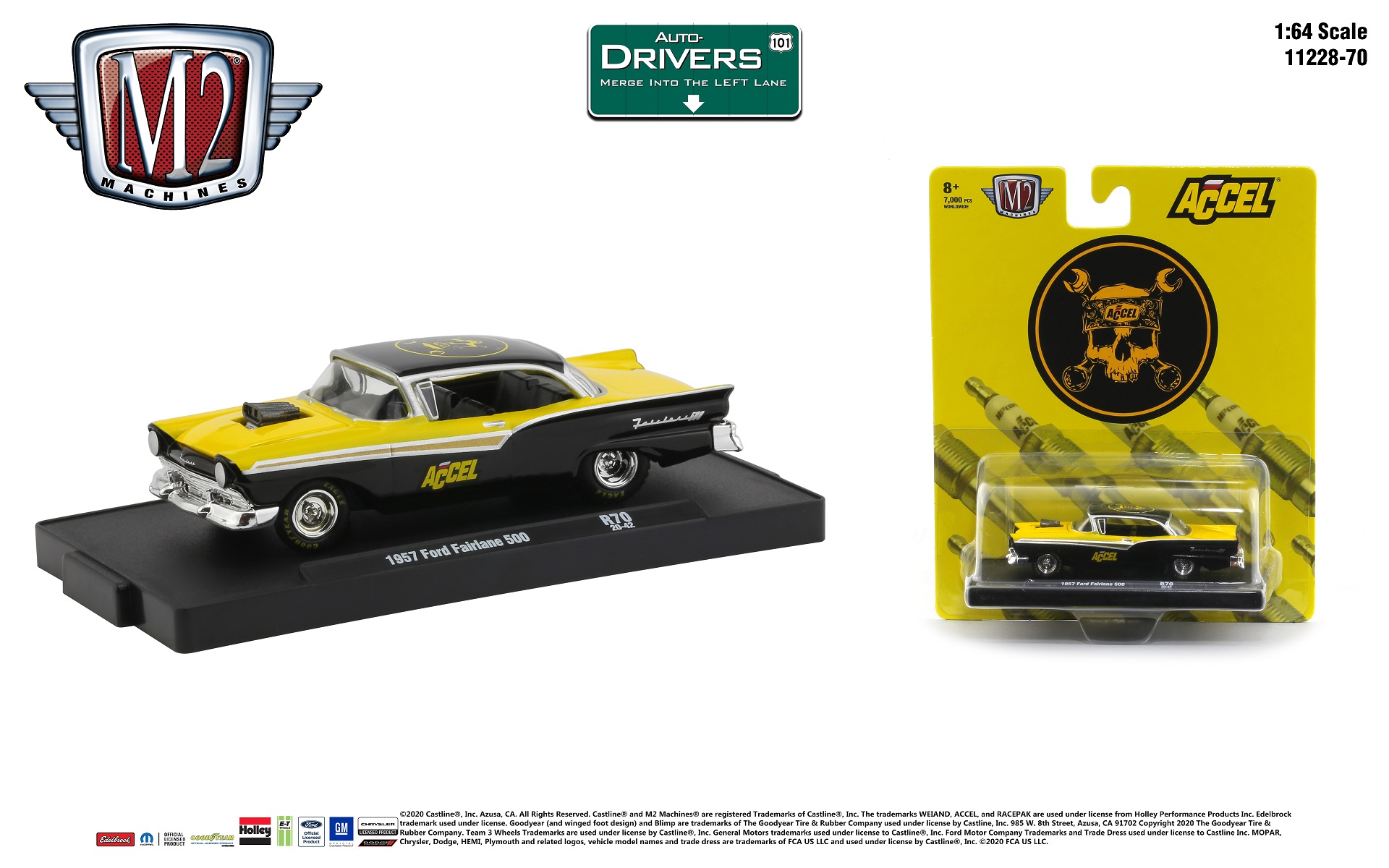 M2 Machines Auto-Drivers 1:64 1957 Ford Fairlane 500 Accel in El Salvador  at USD 37, Rating: 5