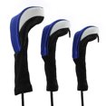 thumbnail image 1 of Lot de 3 Housses de Club de Golf en Fer Putter Long Cou Ensemble de Protection pour Sports Extérieurs Accessoires de Golf Bleu Blanc, 1 of 6