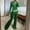 01 Green, variant on Weiqiqre Womens 2 Piece Velour Tracksuit Two Piece Outfits for Women Long Sleeve Zip Up Crop Tops Sweatpants Sets Pockets
