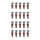 thumbnail image 1 of Tornillos de señuelo de 20x de 20x Reemplazo de gancos de conexión de conexión giros tornillos de tornillo de tornillo de Swivels Tackle de Marrón, 1 of 8