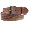 thumbnail image 2 of 1 3/4" snap on Embossed Vintage Cowhide Thick Leather Casual Jean Belt, 2 of 4