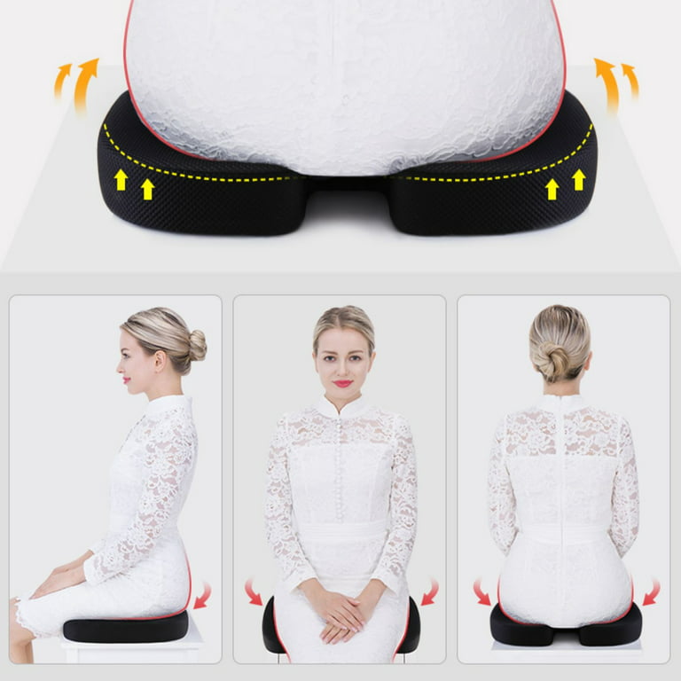 Modvel Seat Cushion for Back Pain, Tailbone Coccyx & Sciatica Relief Memory Foam