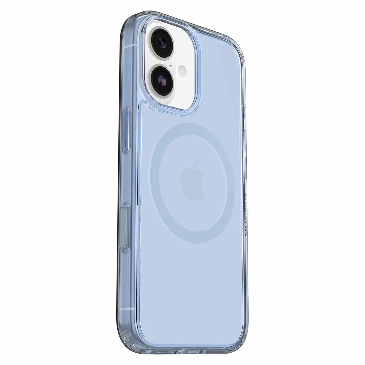 OtterBox Étui Symmetry Clear MagSafe avec Contrôle de la Caméra Silver Glade (Bleu) pour iPhone 17