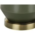 thumbnail image 4 of Monarch Specialties I 9624 LightingTable Lamp, Green Ceramic, Ivory/Cream Shade, Contemporary, 4 of 7