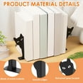 thumbnail image 3 of Peeping Cat Metal Bookend Cute Cat Desk Decorative Bookend Bookshelf Decoration for Bookshelf Office Desk Home Present, 3 of 13