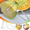 thumbnail image 1 of Cortador de verduras multifuncional Xihbxyly pelador de acero inoxidable cuchillo para frutas, 1 of 7