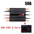 thumbnail image 4 of Controlador De Velocidad Esc Regulador eléctrico sin escobillas a prueba de agua sin escobillas ESC para RC Boat (50A) Likrtyny libre de BPA, 4 of 8