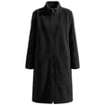 thumbnail image 4 of Enjoytime Fleece Jacket Women Fall Winter Stand Collar Zip Up Long Coat Warm Casual Trendy Long Sleeve Outerwear with Pockets, 4 of 8