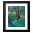 thumbnail image 2 of Alfred Zoff 15x18 Black Modern Framed Museum Art Print Titled - The Stream in the Au (On the Krems Lower Austria Krems, Danube) (1909), 2 of 5