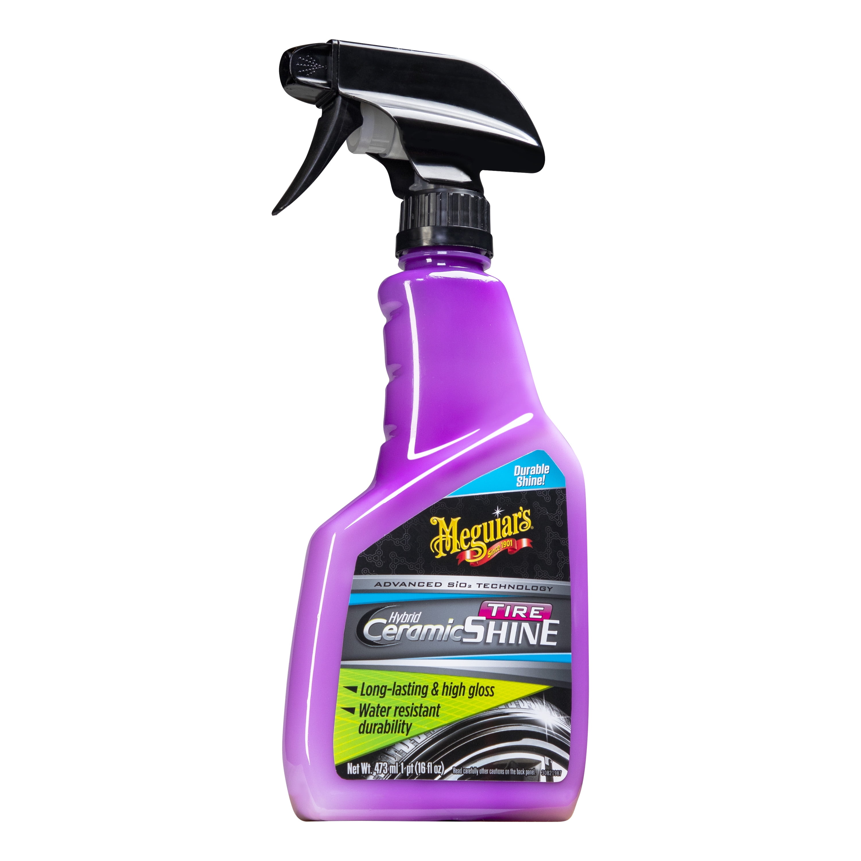 Meguiars Hybrid Ceramic Tire Shine, Durable High Gloss Shine that Lasts, G230416, 16 oz