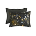 thumbnail image 5 of Gracie Mills Dervan Celestial Dreams Starry Sky Metallic Comforter Set with Enchanting Throw Pillow, 5 of 5