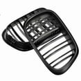 thumbnail image 5 of Rejilla de riñón de repuesto para parachoques delantero de doble listón para BMW E39 Serie 5 (525, 528, 1995-2004), color negro mate, 5 of 5