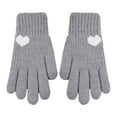 thumbnail image 2 of Thermal Winter Gloves Women's Knit Fleece Lined Full Finger Design for Snow and Casual Use, 2 of 6