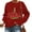 Red, variant on Futezty Christmas Sweatshirts for Women Novelty Funny Xmas Graphic Pullover Shirts Cute Crewneck Holidays Tops