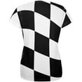 thumbnail image 2 of Finish Line Checkered Flag Wave All Over Womens T-Shirt - 2X-Large, 2 of 2
