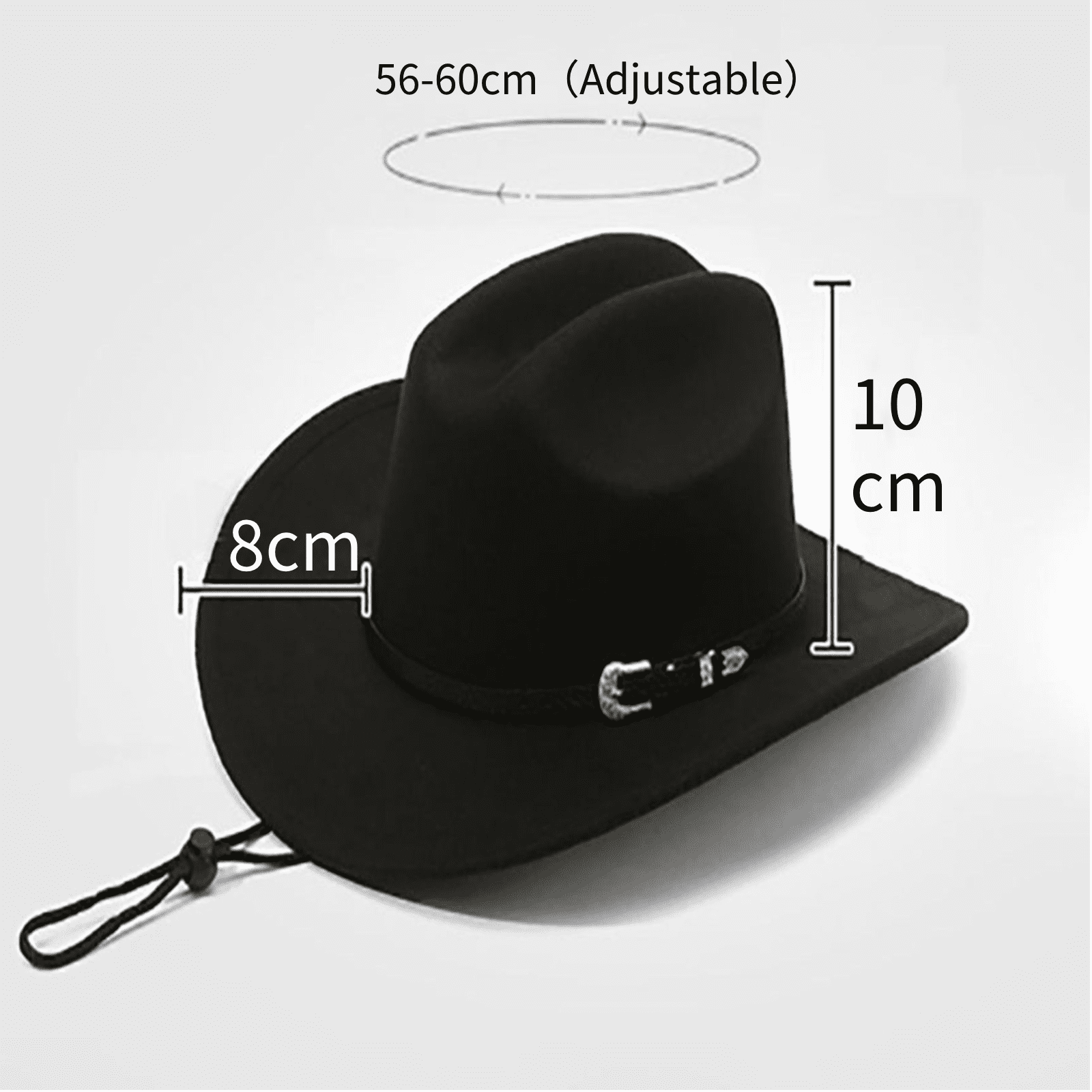 Classic Western Cowboy Hat For Men Women Wide Brim With Bull  display picture 3