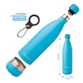 thumbnail image 2 of Botella de agua Travah Diversion de acero inoxidable, 500 ml, color azul claro, 2 of 6