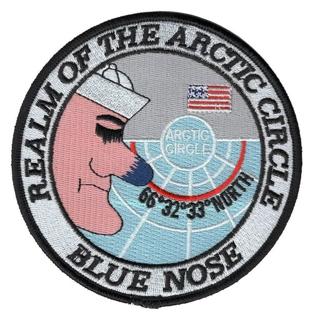 USN NAVY REALM OF THE ARCTIC CIRCLE BLUE NOSE PATCH ARTIC CIRCLE ...
