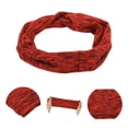 thumbnail image 3 of Unique Bargains 1 Pc Breathable Headband for Yoga Black Red, 3 of 6