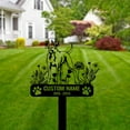thumbnail image 3 of Handmadetneonsign Weimaraner Dog Memorial Metal With Stake, Dog Stake Metal Name Sign Stake, Garden Metal Stake Decor 58891, 3 of 4