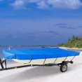 thumbnail image 6 of PET-U 600D 12FT-18FT Marine Grade Heavy Duty Trailerable Boat Cover Replacement for Jon Boat, 6 of 13