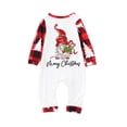 thumbnail image 3 of Penkiiy Christmas Pajamas for Family Matching Pjs Set, Red Plaid Reindeer Holiday Xmas Pajamas for Women Men Kids Red 3-6 Months, 3 of 4