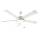 thumbnail image 1 of Ventilador de techo 52, 2 luces E27 40 W, acabado blanco, 5 aspas reversibles, 3 velocidades, 1 of 8