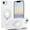 White, variant on MYKOMI Magnetic for iPhone 16e Case with Ring Stand, [10 FT Drop Protection] [Velvety Touch] Slim Translucent Matte Back Shockproof Phone Case for iPhone 16e 6.1''