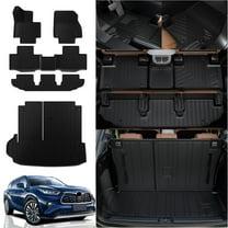 Fit 2020-2025 2026 Toyota Highlander Floor Mats Trunk Mat Cargo Liner 2024 Highlander Accessories