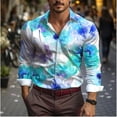 thumbnail image 5 of Camisa vaquera para hombre, diseño vintage, solapa, manga larga, botones, estampado, ropa de calle de moda, diseñador, estilo occidental, 5 of 5