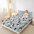 thumbnail image 4 of Castle Fairy Kawaii Penguin Twin Sheet Sets for Kids Teens,Cute Animal Bedding, 4 of 7