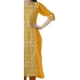 thumbnail image 3 of Moomaya Kurti Imprimée pour Femmes, Kurta Tunique Longueur Genou, Hauts à Col en V, Robe Grande Taille, 3 of 6