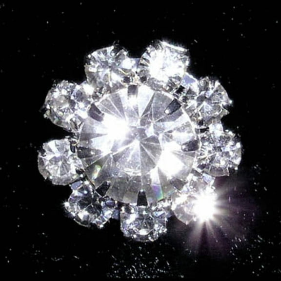 #14062 Medium Rhinestone Rosette Button