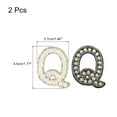 thumbnail image 2 of Termoadhesivo Decorativo Unique Bargains Letra Q Negro Blanco Paquete de 2, 2 of 6