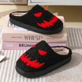 thumbnail image 4 of Halloween Slipper Cozy Indoor Outdoor Fuzzy Slippers Home Shoes for Women Men, 4 of 5