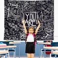 thumbnail image 4 of Quote You Are Wall Tapestry Black and White Inspirational Classroom Kids Tapestries Wall Hanging Motivational Positive Affirmations Saying Aesthetic Tapestry for Bedroom Dorm, 4 of 7