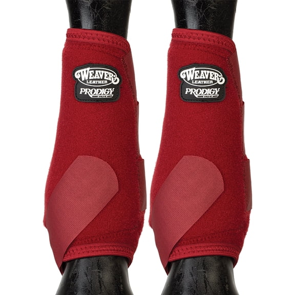 Small Weaver Horse Front Boots Prodigy Athletic 2 Pack Burgundy