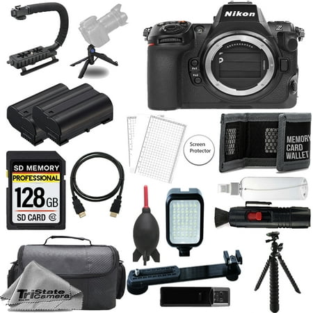 Nikon Z8 Mirrorless Camera (Body) + 128GB + Extra Battery+ LED Flash- ULTIMATE Kit