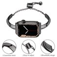 thumbnail image 2 of BANDOVA Slim Metal Jewelry Band for Apple Watch, Women's Bracelet with Sliding Clasp, Black, 38mm/40mm/41mm, 2 of 6