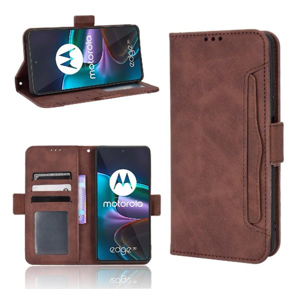 Funda Tipo Billetera GANGXUN para Motorola Edge 30 – Tapa Flip con Tarjetero