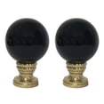thumbnail image 4 of Royal Designs, Inc. Ceramic Sphere Lamp Finial for Lamp Shade, F-5055BLK-1, Black, Single, 4 of 5