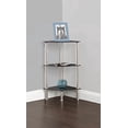 thumbnail image 3 of S53-A 3-Shelf Corner Unit, Black Glass and Chrome, 3 of 3