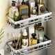 thumbnail image 1 of Estante para Ducha, Organizador de Pared, Sin Taladros, Aluminio Inoxidable, Diseño Compacto, Almacenamiento para Baño y Cocina, Versátil, Tamaño 30,5 X 13 X 5,5 Cm, 1 of 7