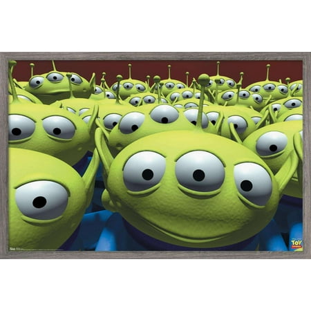 Disney Pixar Toy Story - Aliens Wall Poster, 22.375" x 34", Framed