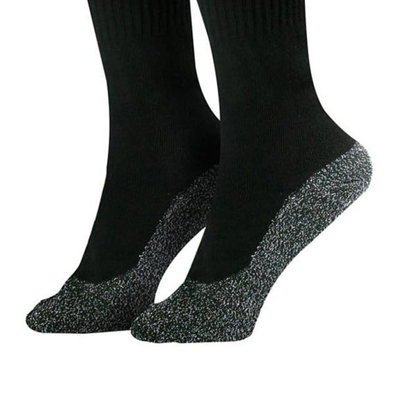 TVTimeDirect Cozy Toes Thermal Winter Socks for Women High-Heat Insulated Black Small/Medium